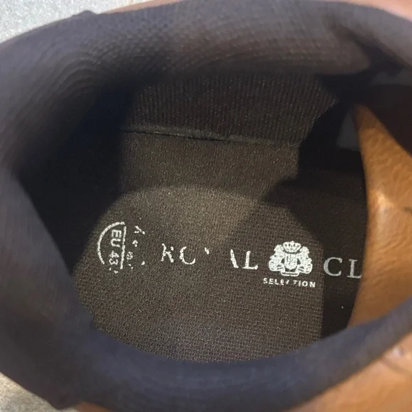 Brown Leather Men's Sneakers - Picture 2 of 8